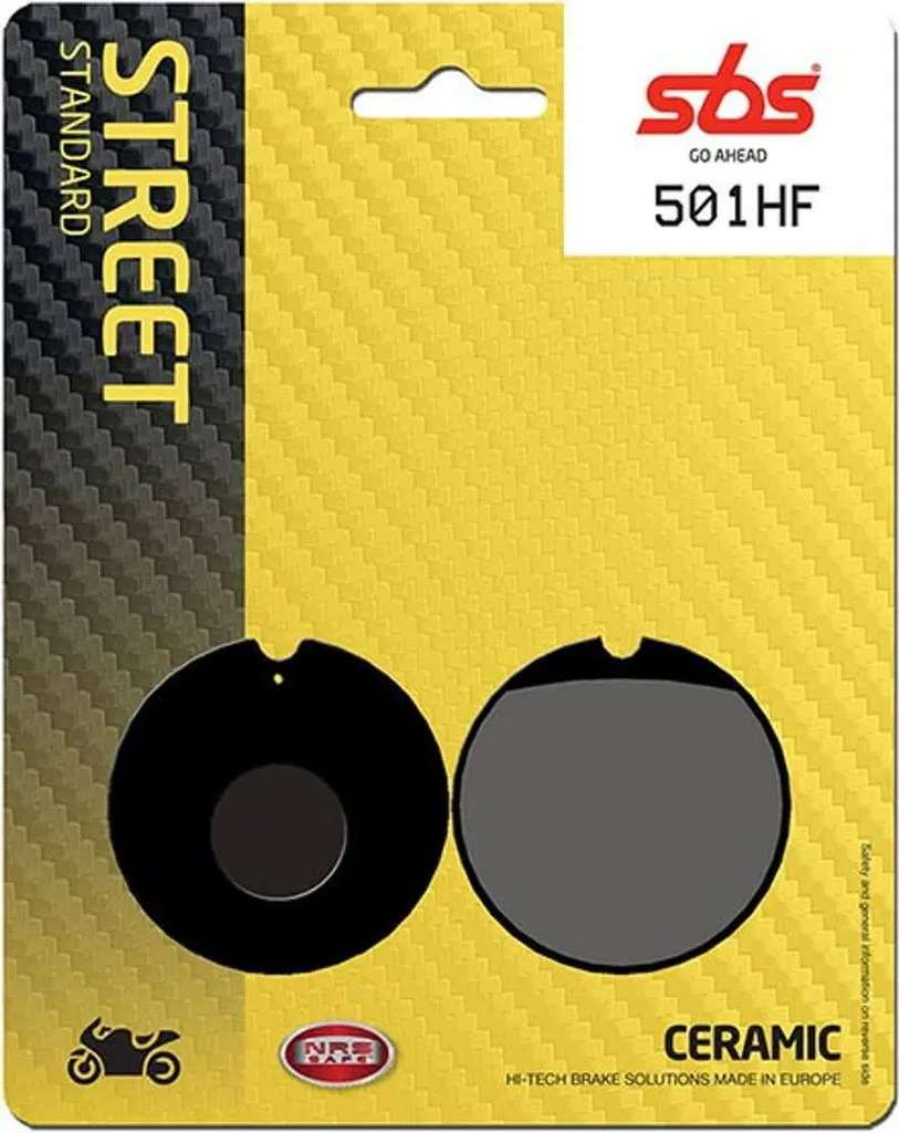 Plaquettes de frein moto SBS 501HF pour la conduite urbaine sûre