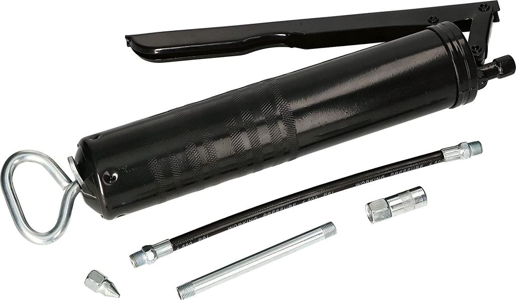 KOTARBAU Schmierpresse 400g mit Hochdruckschlauch für Schmiernippel Handhebelbetrieb