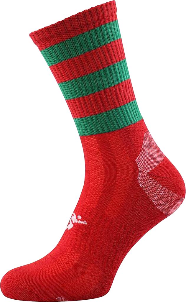 Precision - "Pro" Fußballsocken für Kinder RD180 (35,5 EU - 39,5 EU) (Rot/Grün)