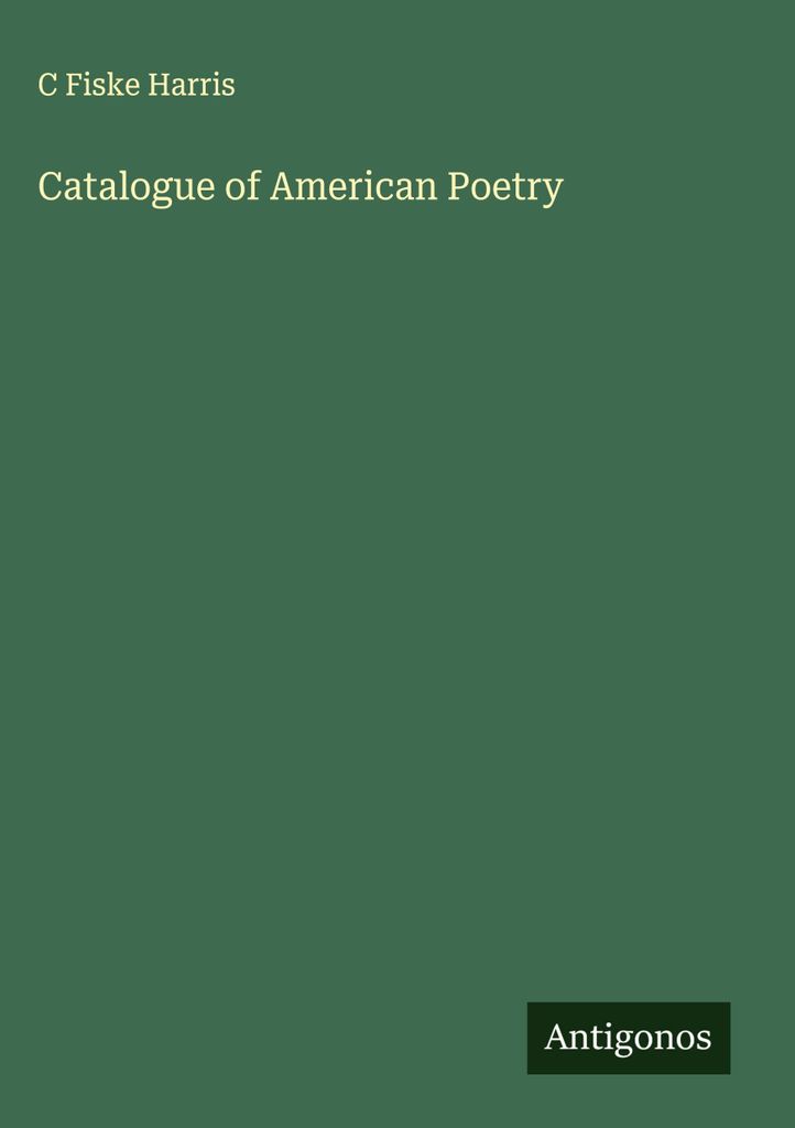 Katalog der amerikanischen Lyrik