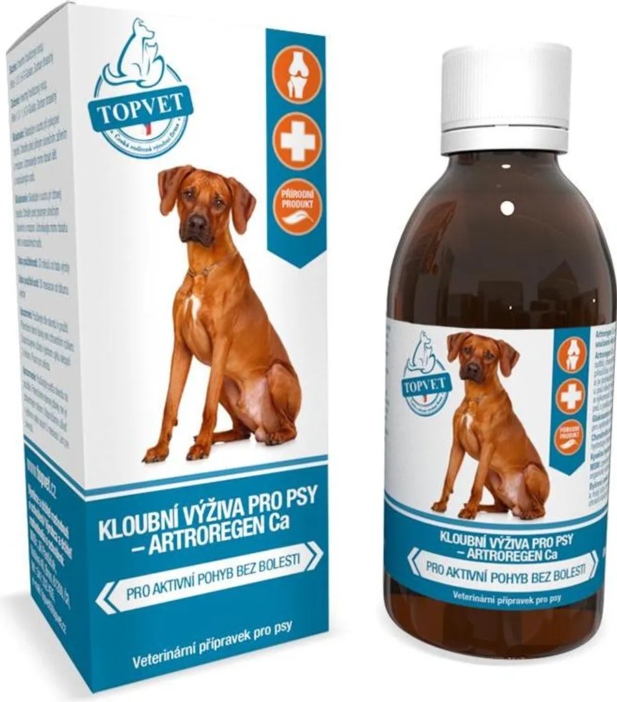 Soulagement articulaire pour chiens : Sirop TOPVET 200ml Mobilité