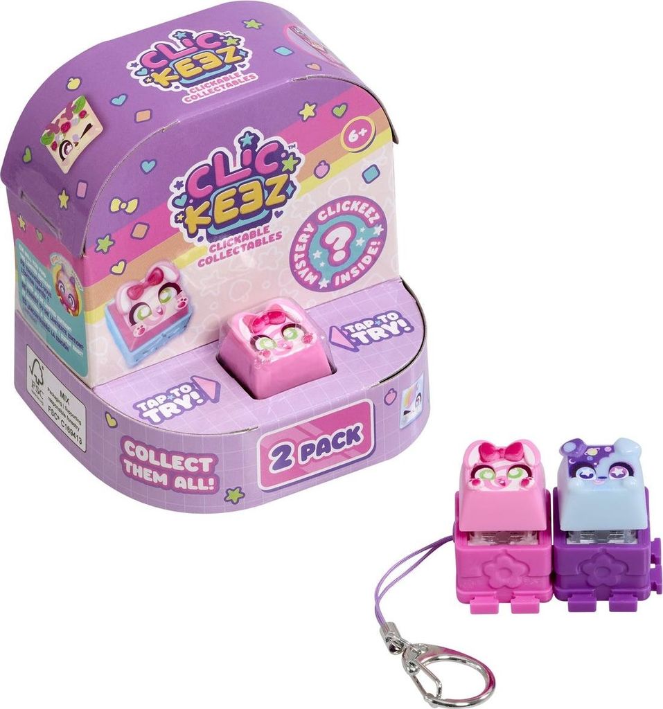 Portachiavi Fidget, confezione doppia, Click e Regular Immagine del prodotto 