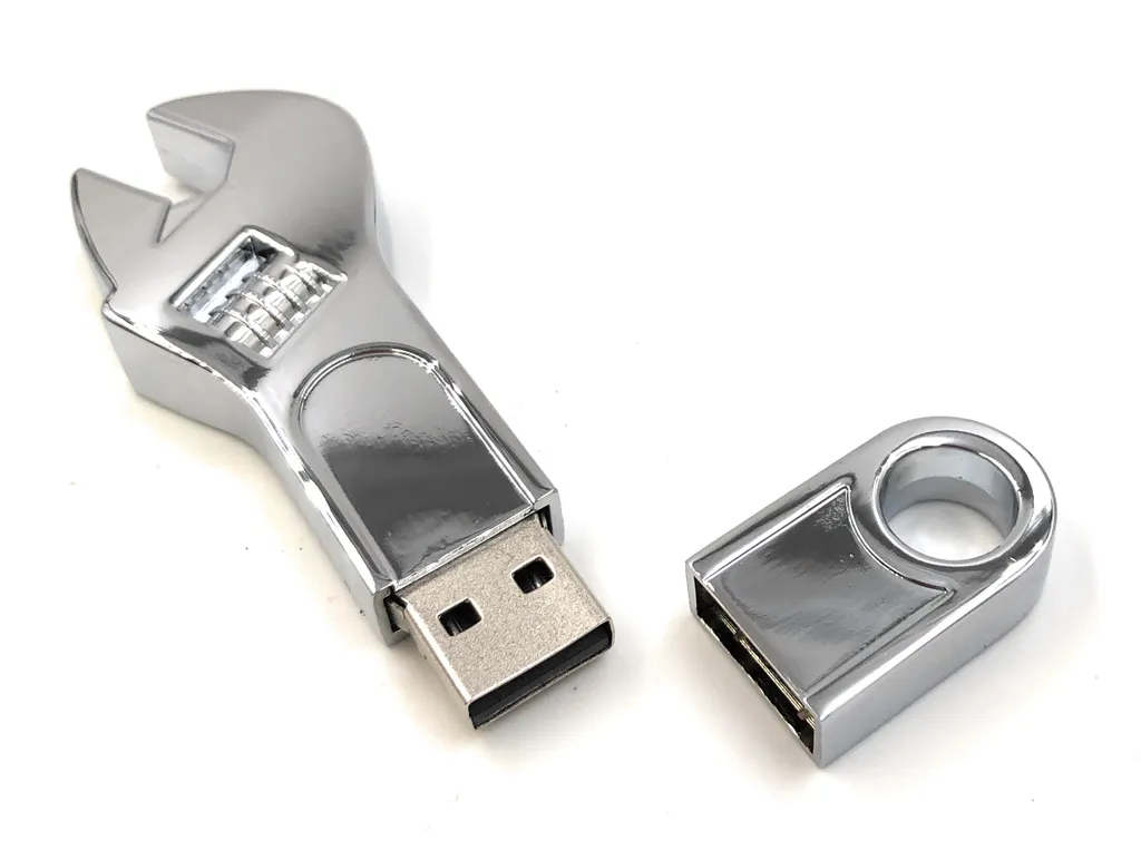 Onlineworld2013 Clé USB 3.0 128 Go en Forme de Pince Clé à Molette