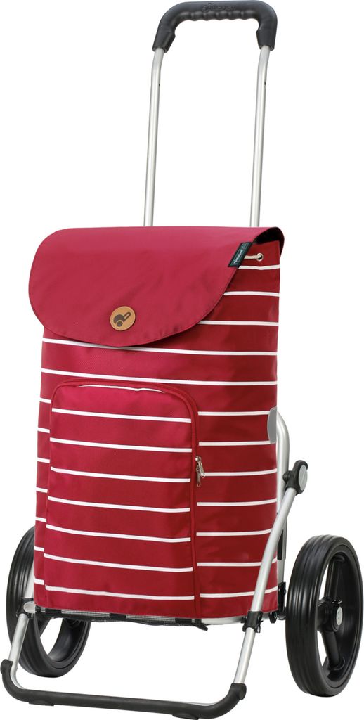 ANDERSEN Einkaufstrolley - Royal Shopper Mia rot 47 L stilvoll, wasserabweisend, Aluminium, klappbar, leise Räder