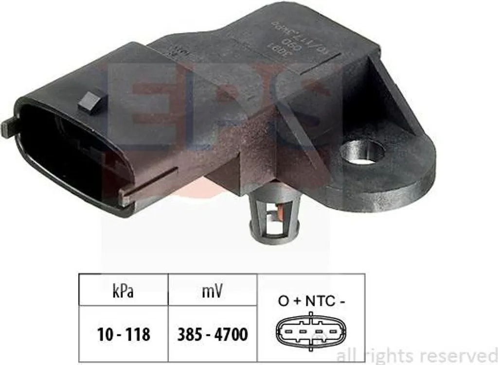 Capteur d'Air OE 46553045 Réglage Hauteur pour Fiat 500 et Dacia Logan