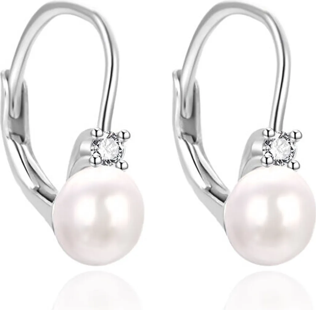Orecchini Perle per Prima Comunione Argento 925 AGT-E115LW-P - 1