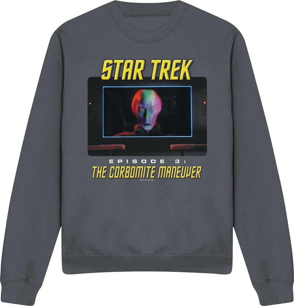 Star Trek - "The Corbomite Maneuver" Sweatshirt für Herren/Damen Uni TV12155 (XXL) (Holzkohle)
