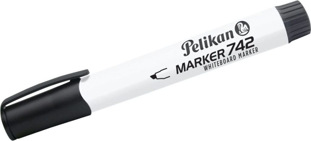 Pelikan 742, 10 kusů, Černá, Rozšířený hrot, Černá, Bílá, Obrázek produktu 
