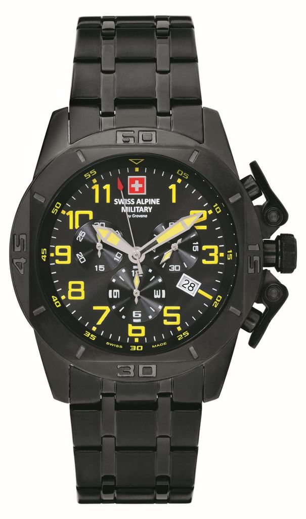 Swiss Alpine Military Herren Armbanduhr Chrono 45mm 10ATM Produktbild 