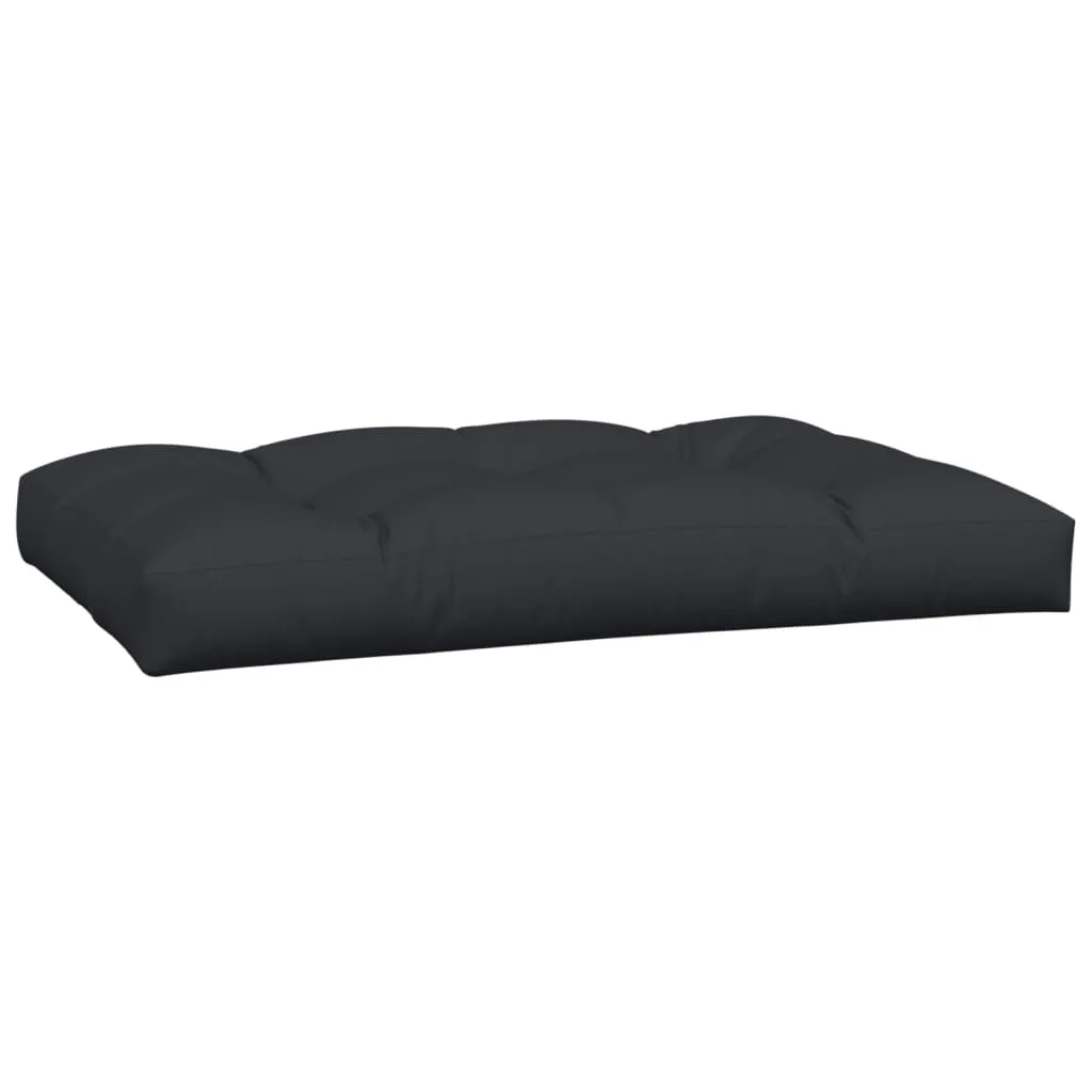 Cuscino Pallet 2 Pezzi Tessuto Nero Premium | Comfort d'Elite per Esterni - 4