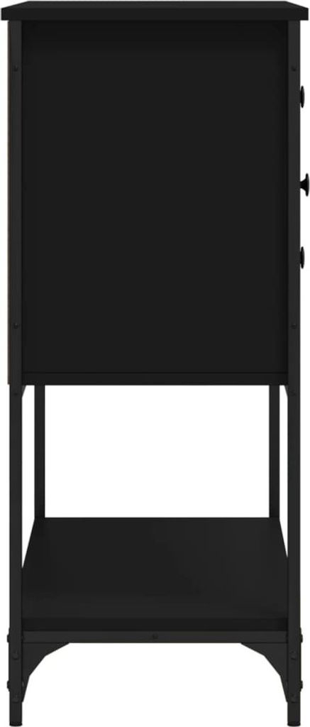 vidaXL Příborník černý 100x36x85 cm materiál na bázi dřeva Obrázek produktu 4