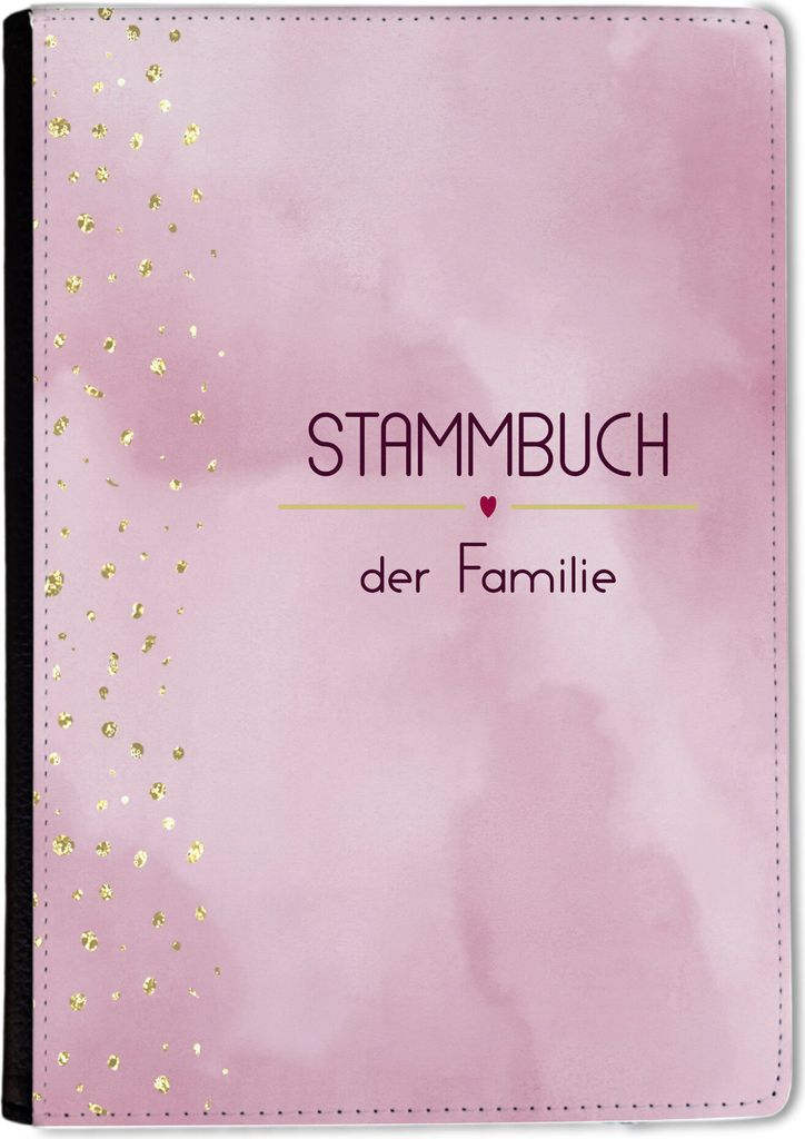 Familienstammbuch, Stammbuch A5 Glitter Rosa Stammbuch der Produktbild 