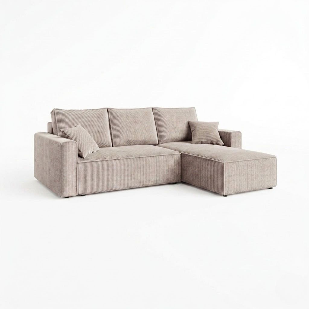 AMBER L Ecksofa mit Schlaffunktion und Bettkasten L-Form, Produktbild 