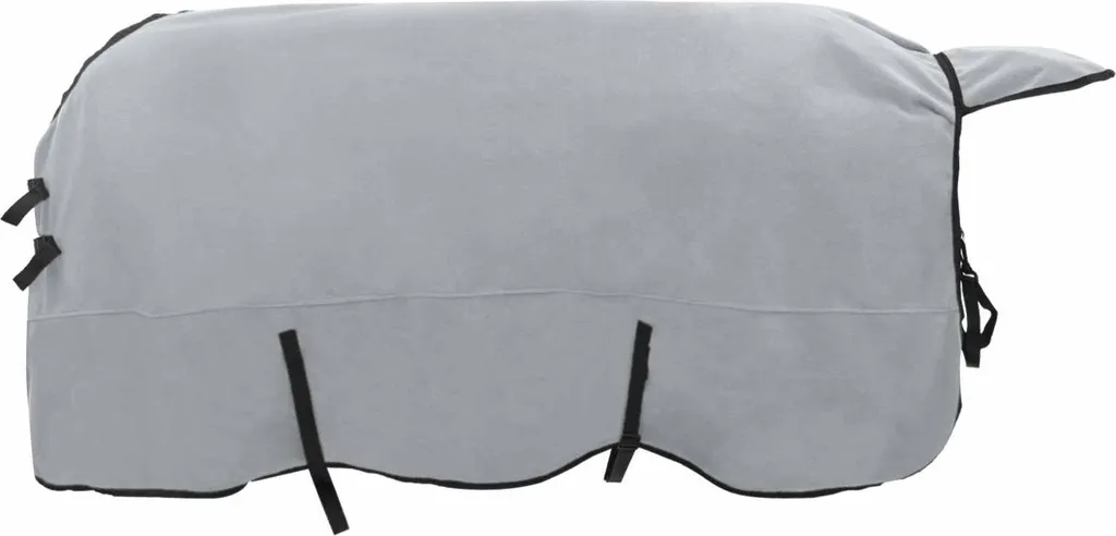 Couverture cheval 165 cm Polyester Gris Rose avec sangles croisées