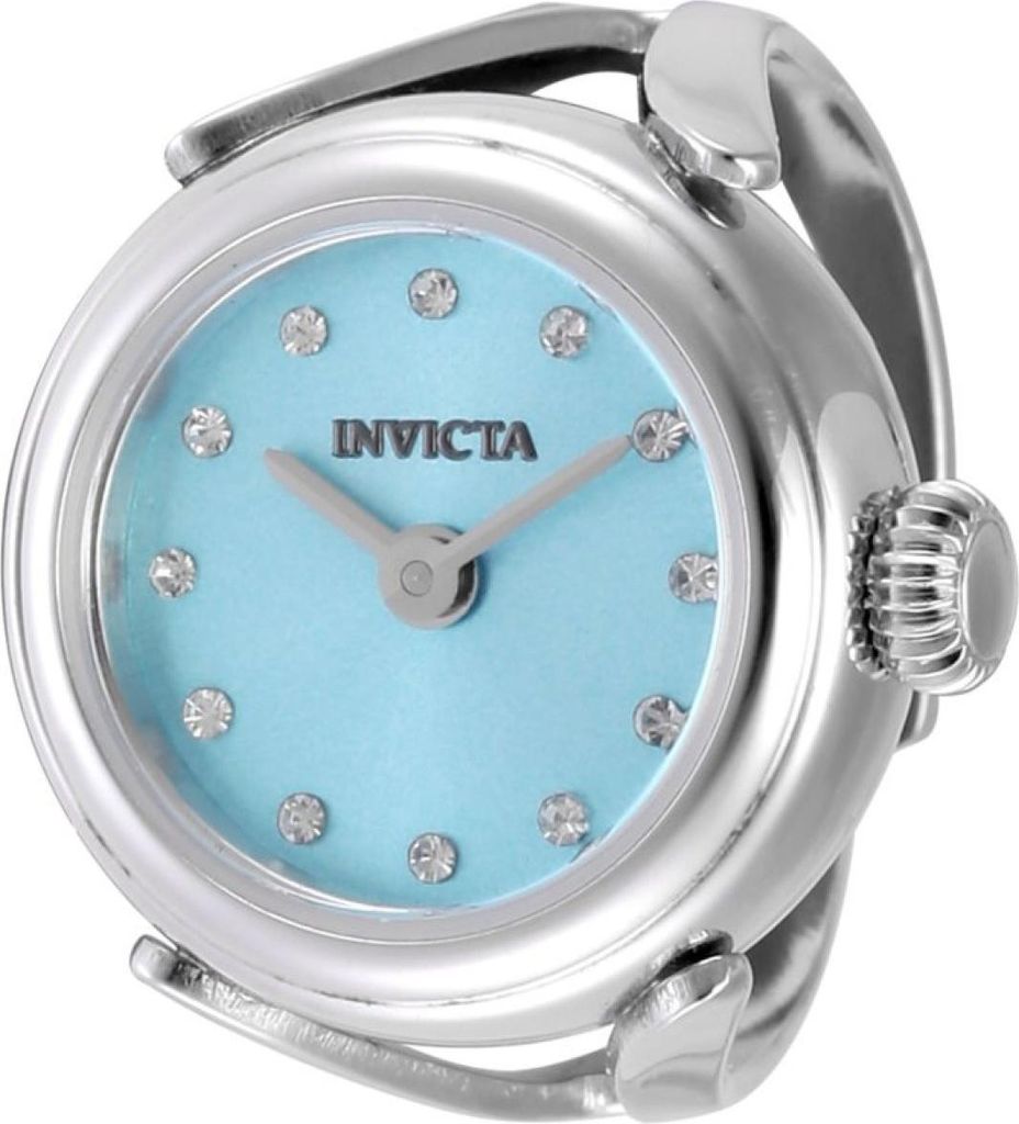 Invicta Mini 49071 Damen uhr - Wasserdicht - Analog - Quarzuhrwerk - Edelstahl mit blauen zifferblat - 17mm
