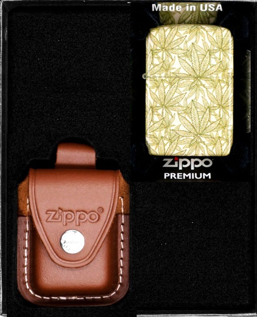 Feuerzeug-Set ZIPPO CANNABIS DESIGN Geschenk No4