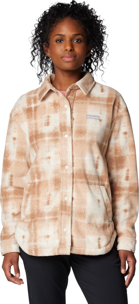 Columbia Benton II Springs Shirt Jacket Damen Fleece Jacke Beige XL