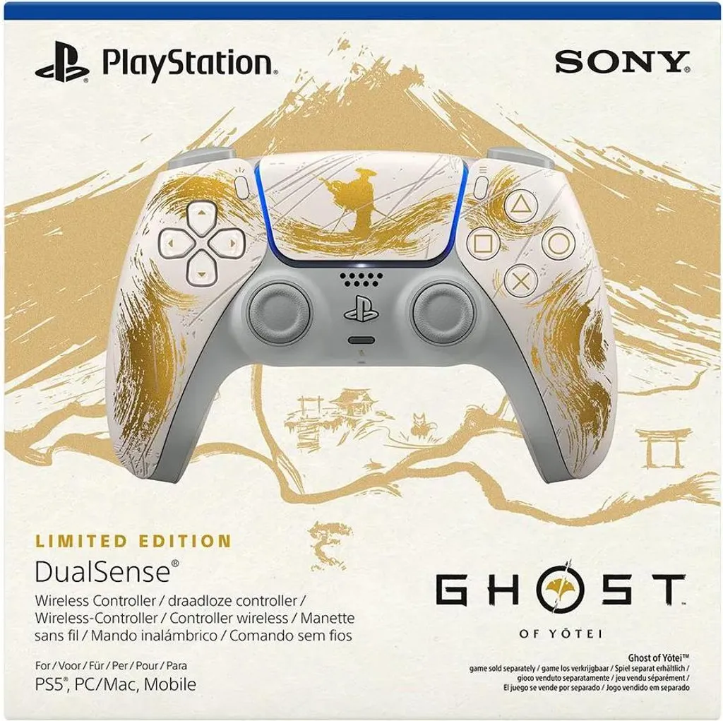 Manette DualSense PS5 Ghost of Yótei Dorée pour Immersion Totale