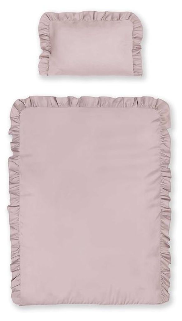 Set di lenzuola per neonati con balze 100x135 in cotone 2 Immagine del prodotto 
