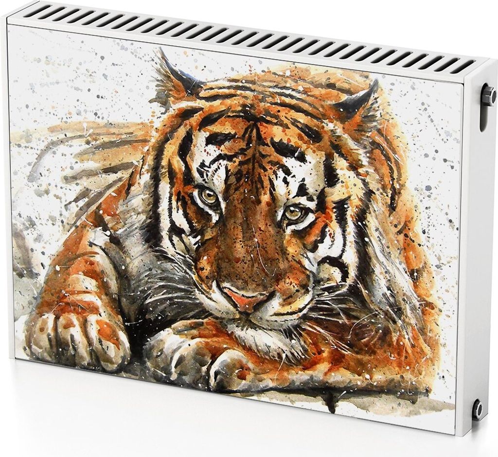 Tiger – Magnetische Heizkörperabdeckung – 80x60 cm – Magnet Produktbild 