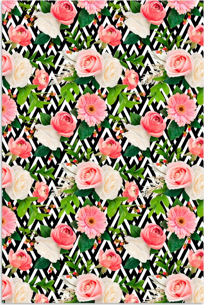 MuchoWow Poster Blumen - Farben - Rosen 20x30 cm - Papierdruck