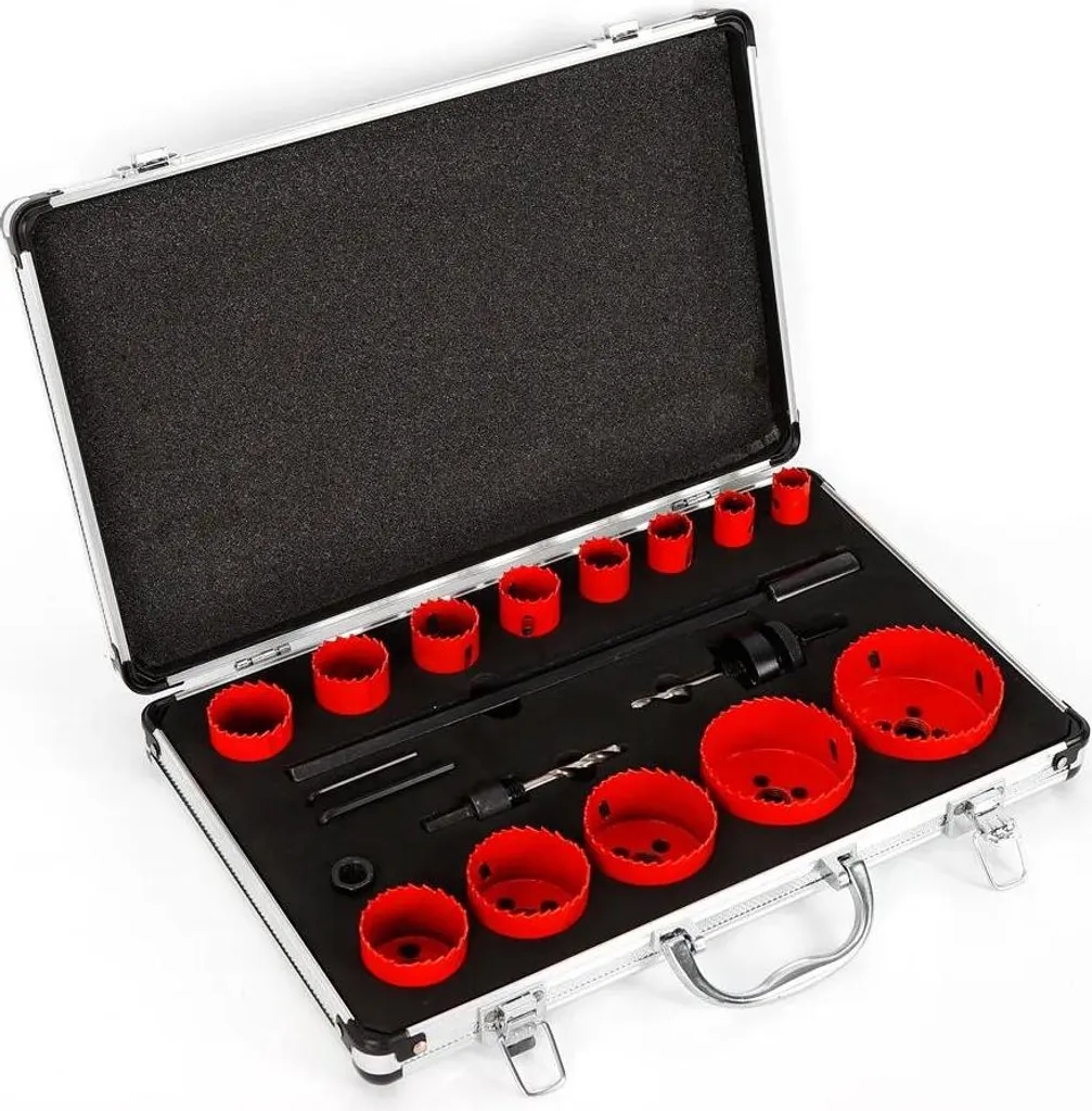 Kit de forets et scies cloches pour perçage plastique - Finition Noire