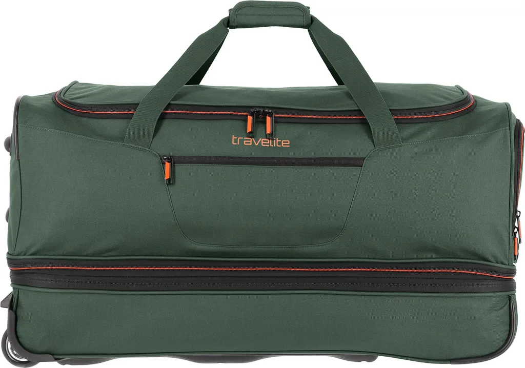 Travelite Basics Sac de Voyage Trolley 75cm Vert Foncé - Bagage Souple