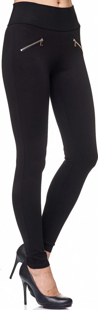 Elara Miss Anna Damen Stretch Hose Skinny Jegging A08 Black 52 (6XL)