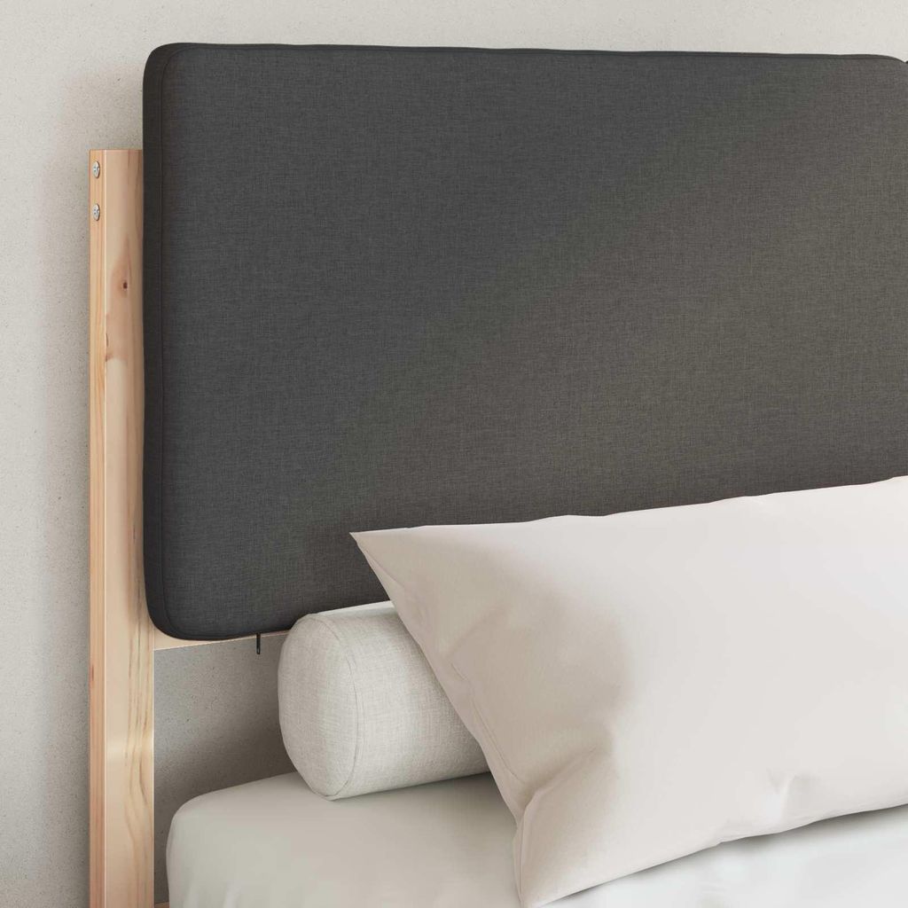 Eleganter Möbel Bettgestell mit gepolstertem Kopfteil Dunkelgrau 160 x 200cm - CJG158820 - Klassische BettenJugendbett Tagesbett
