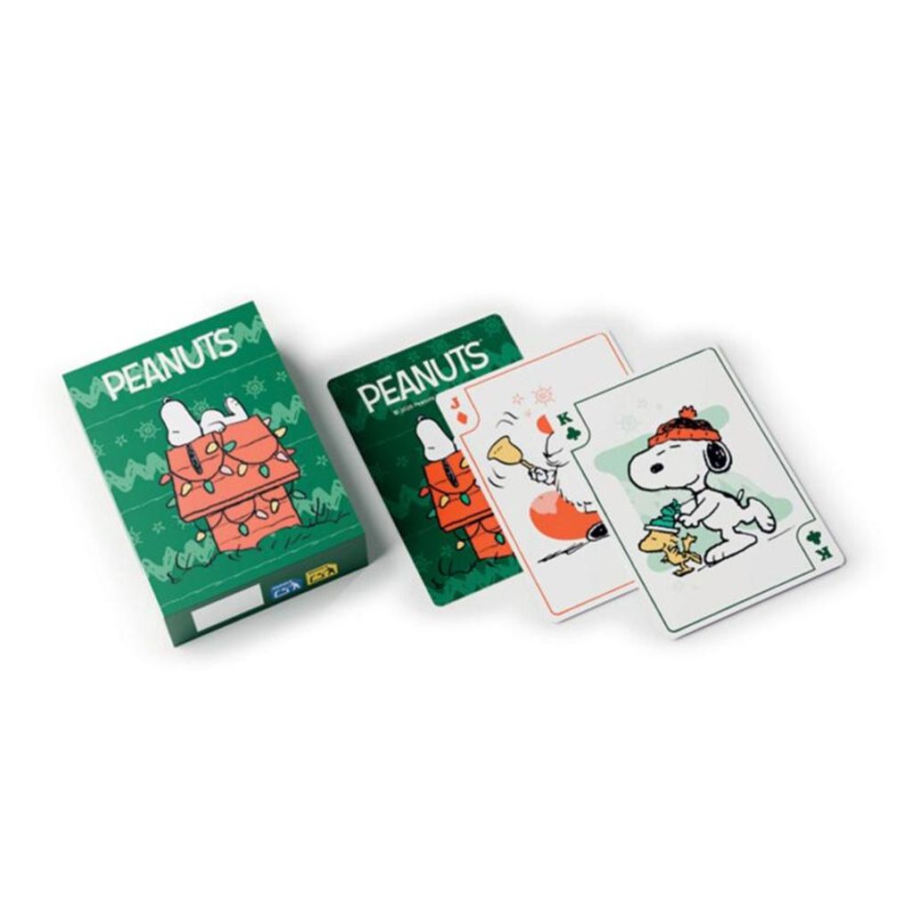 Hrací karty Peanuts, vánoční edice, karetní hra, 52 karet + Obrázek produktu 