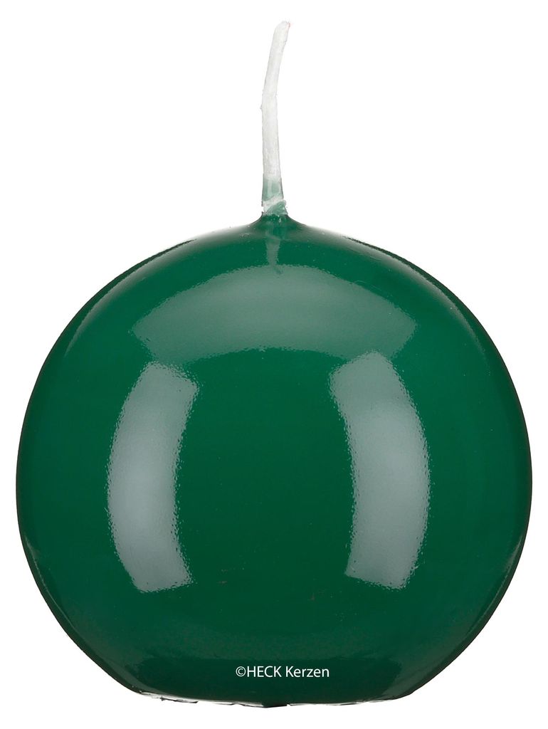 Kugelkerzen Glanz-Lack Fairway Grün Ø 12 cm, 1 Stück