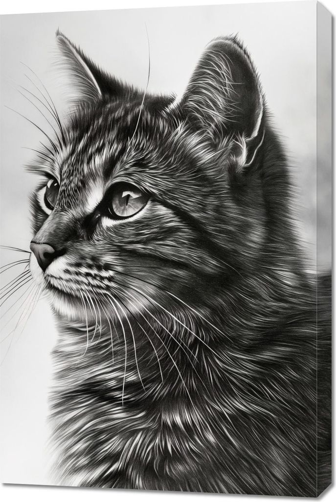 Bild 60x90cm Katzenblick