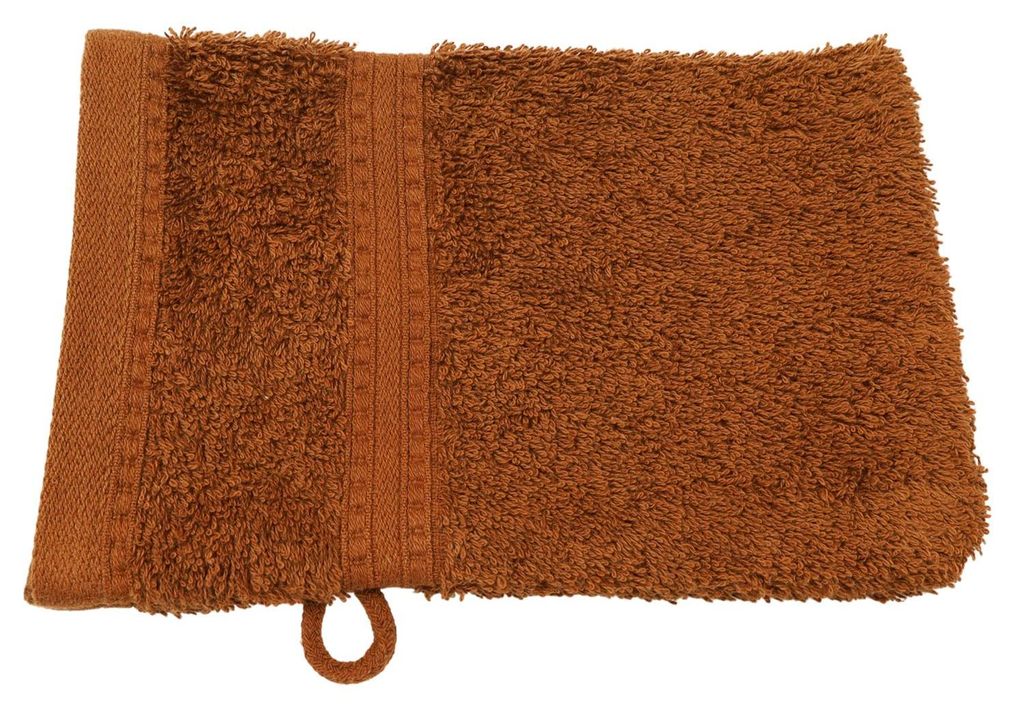 Julie Julsen BIO Waschhandschuh Schokobraun 15 x 21 cm Produktbild 