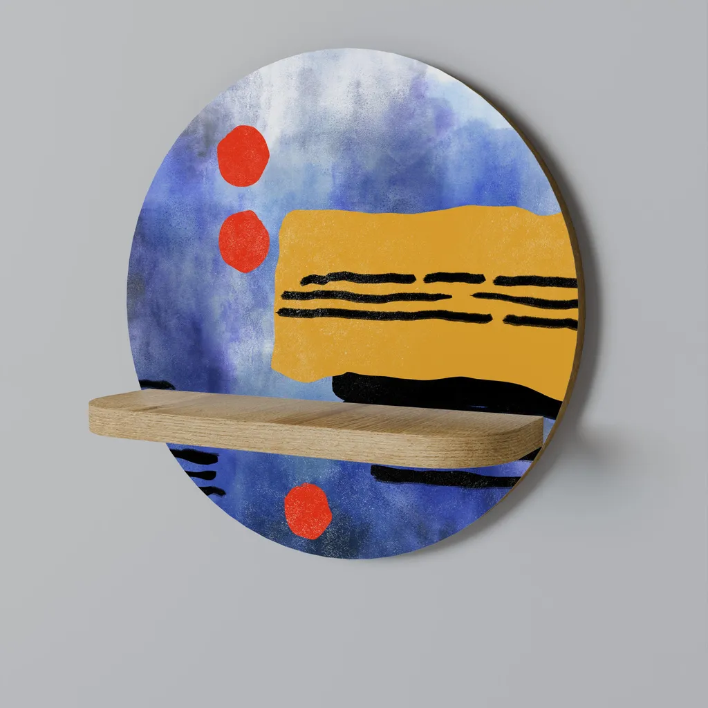 Étagère murale circulaire NIGHTFALL VIBRANCE pour décoration intérieure