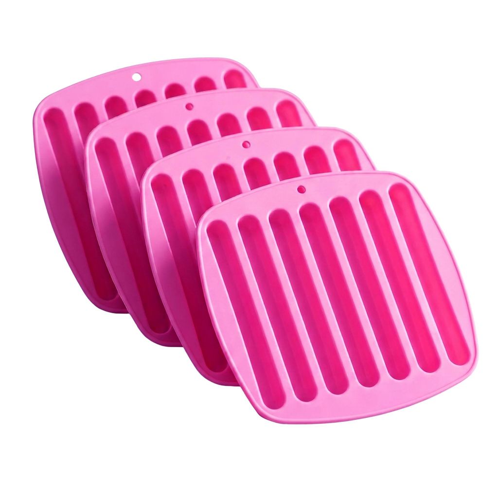 4x 7er Silikon Stabeisform Eiswürfel Eisstab Stabeis Produktbild 