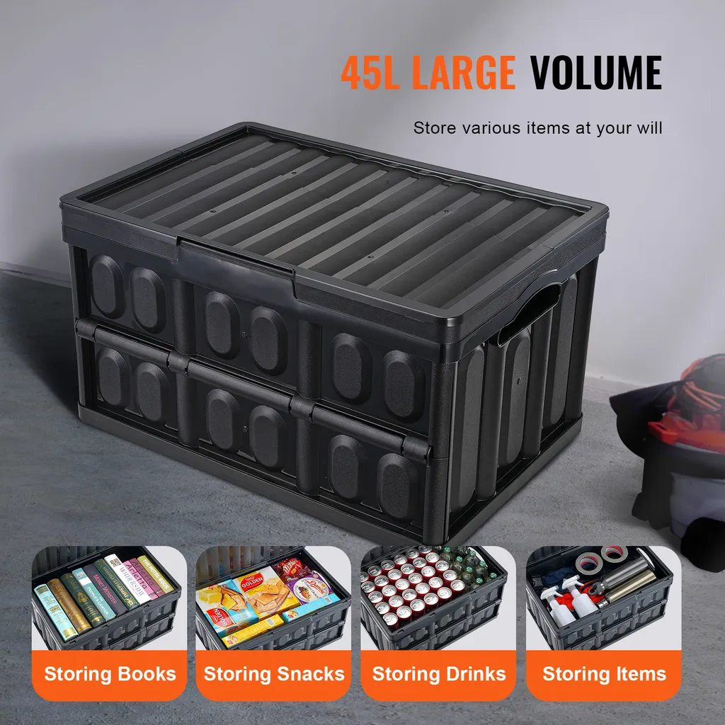 Bac de Stockage Pliable 45L : Solution Gain de Place pour Maison Encombrée - 2
