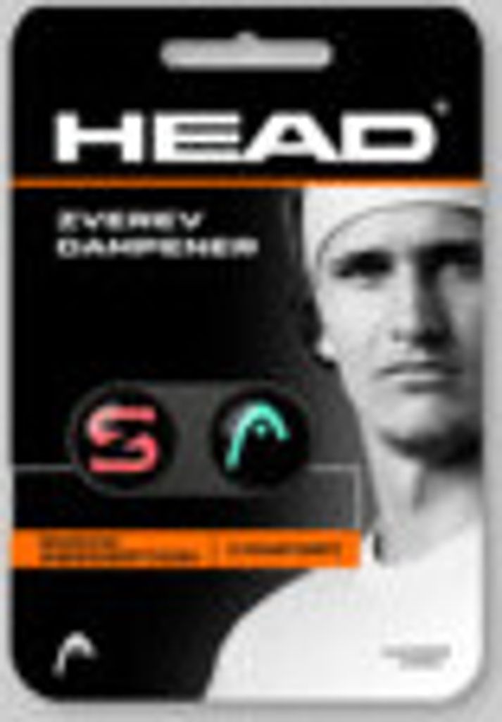 HEAD Zverev Dampener 2 pcs Pack TEHL teal/hot lava