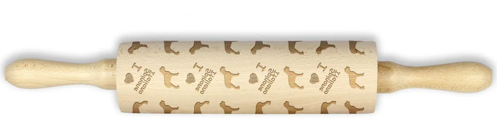 Rullo per Biscotti Spinone Italiano - Regalo Artigianale Art-Dog