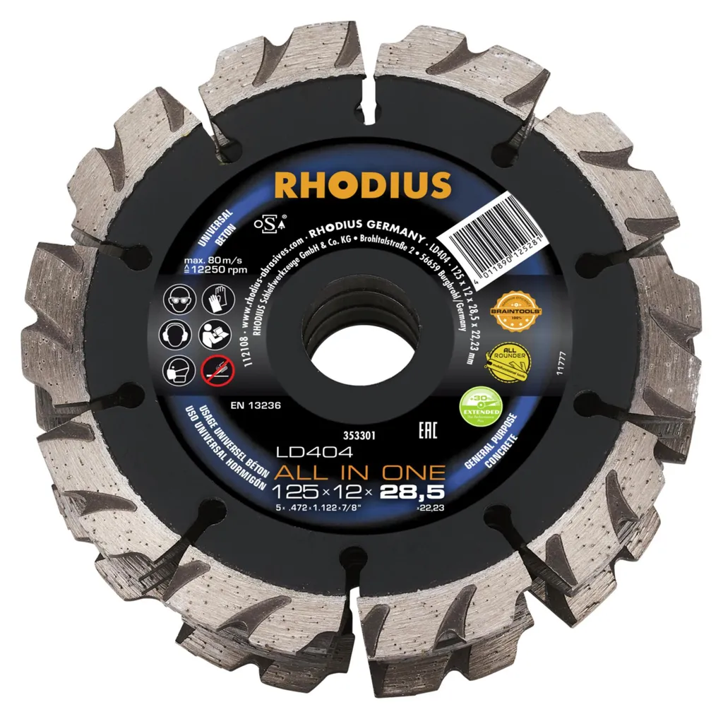 Coupez le béton sans effort avec ce disque diamant 125 mm haute vitesse