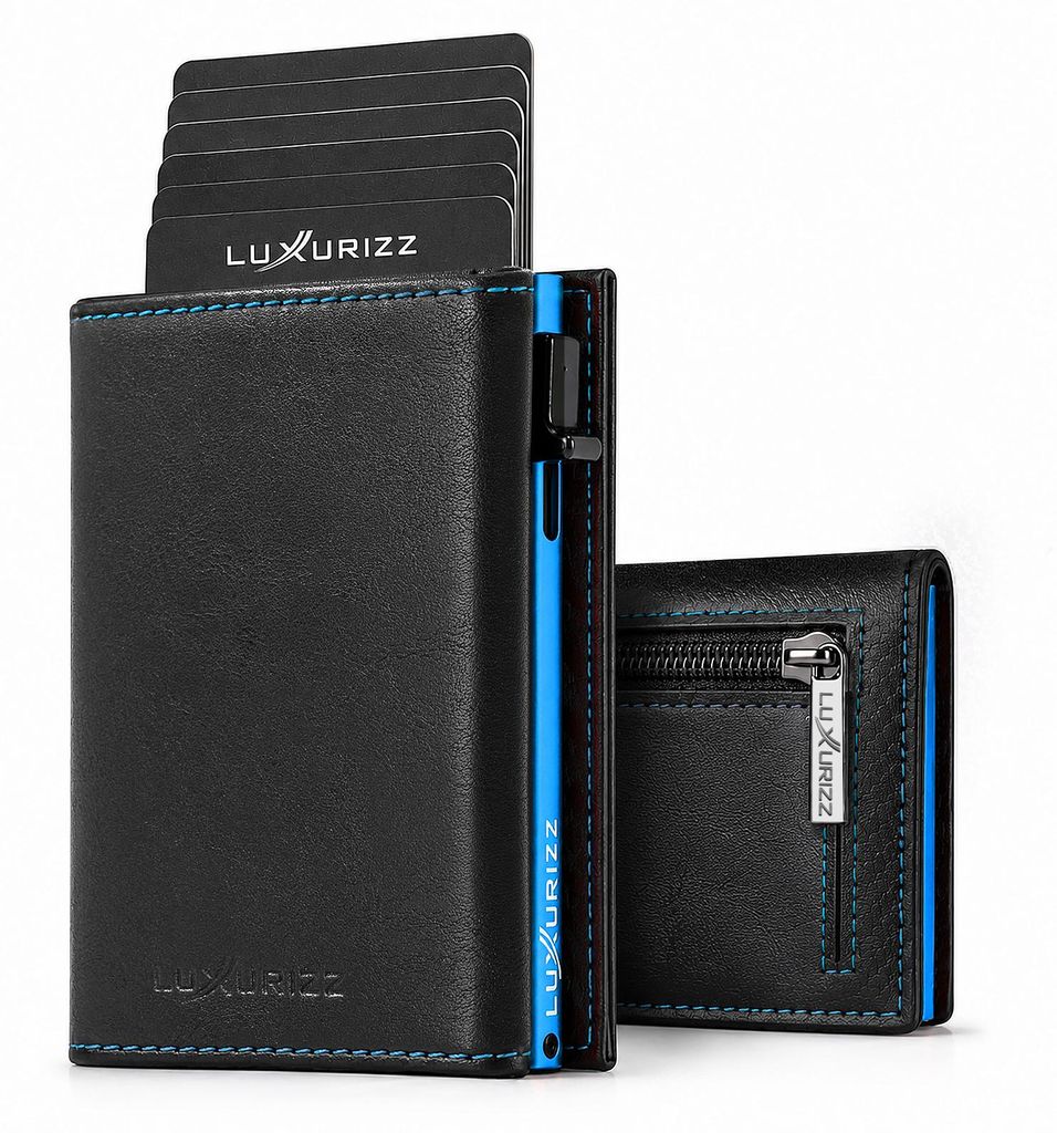 Luxurizz Slim Wallet Herren mit Magnetverschluss, Pop-Up Produktbild 