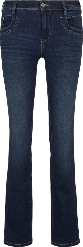 TOM TAILOR Straight Bleached Jeans Regular Fit Denim Hose Bio Baumwolle ALEXA Größe: 27W / 34L