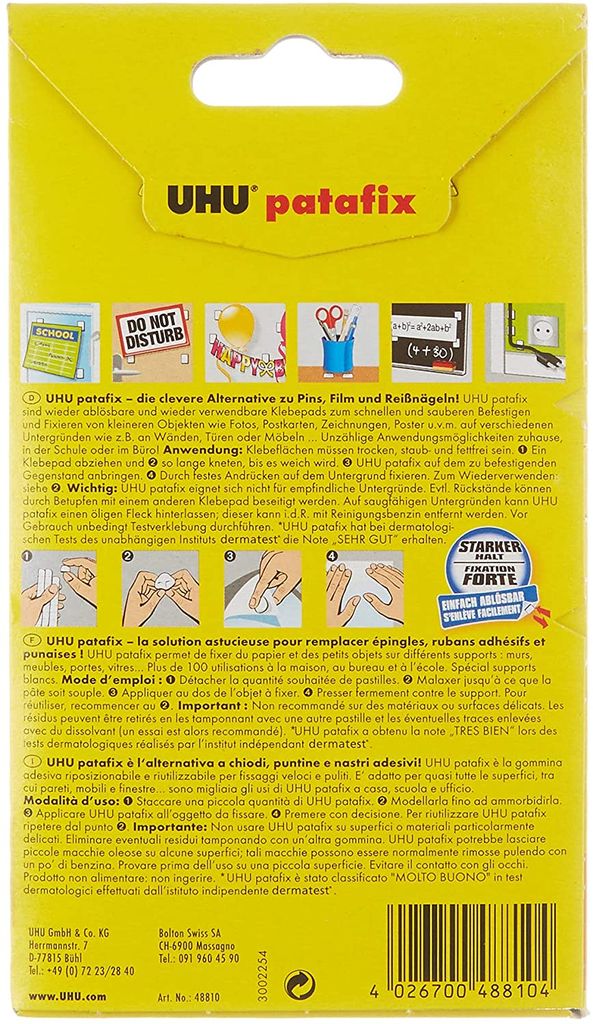 Lepiaca podložka UHU PATAFIX, 80 kusov Obrázok produktu 2