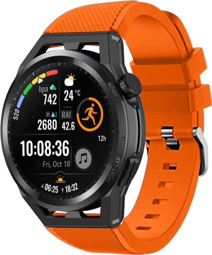 Strap-it Huawei Watch GT Runner Silikonarmband (Orange)