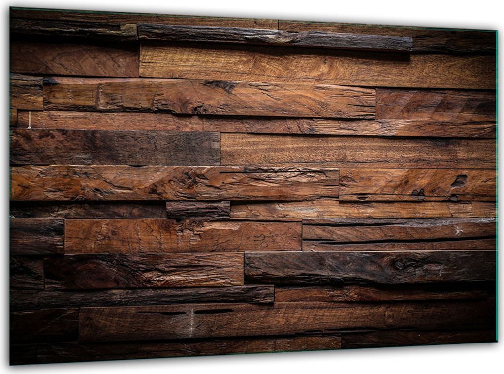 Glas Herdabdeckplatten Schneidebrett Universal 30x22cm Holz