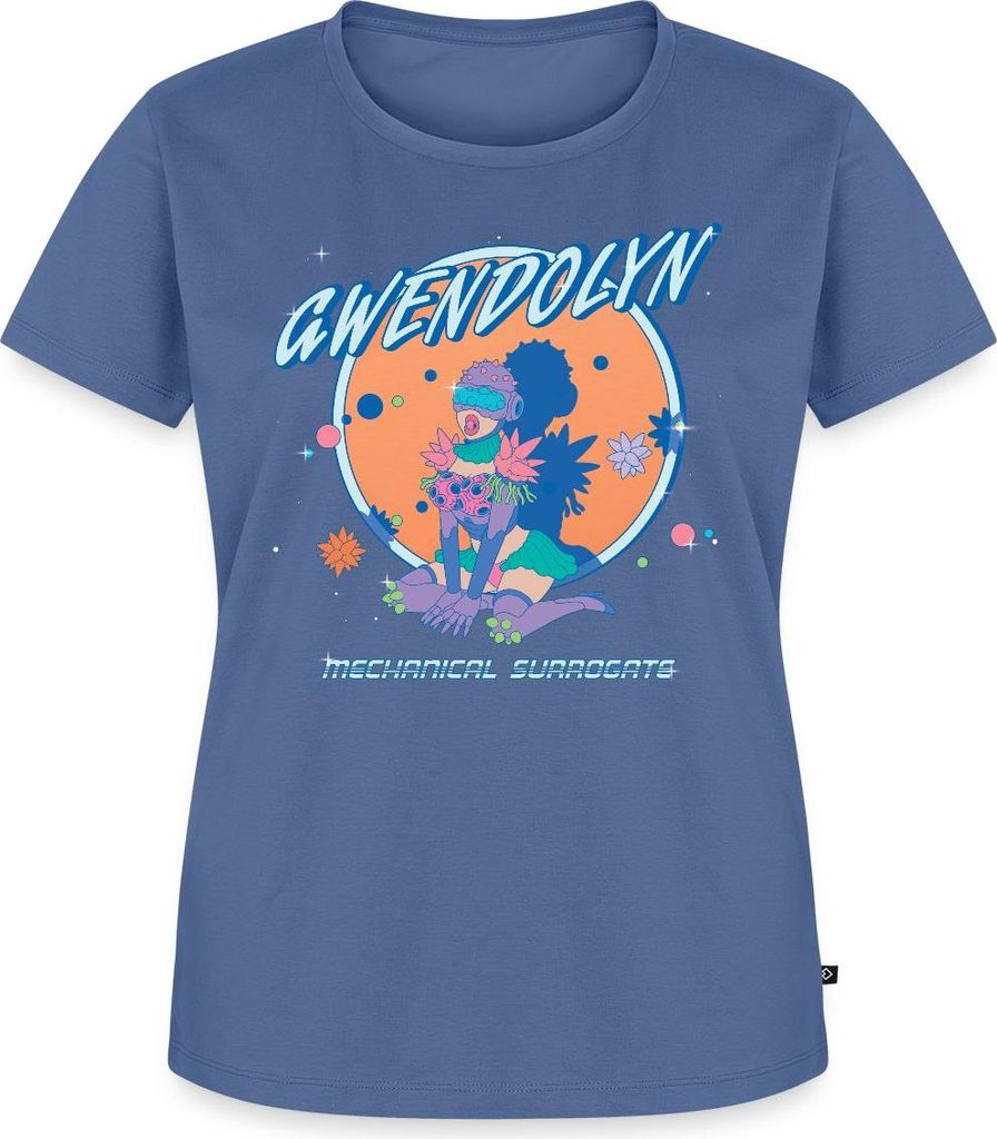 Spreadshirt Rick & Morty Gwendolyn Mechanical Surrogate Frauen Premium T-Shirt, S, Taubenblau