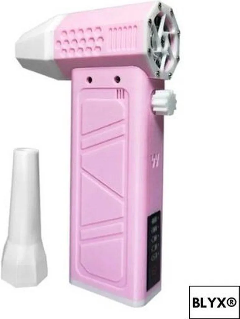Mini Blaster TurboJet Rose avec Recharge USB - Souffleur Puissant sans Fil