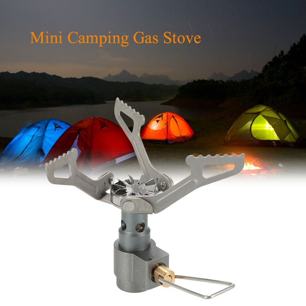 Mini-ultraleichte 25 g-Titan-Legierung Camping Kocher tragbare Gas Herd Min 