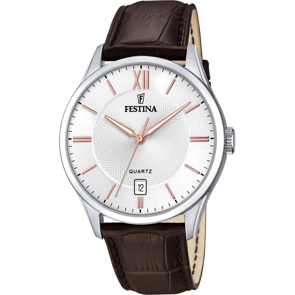 Orologio Festina F20426/4 Uomo: Eleganza Classica con Cinturino Marrone