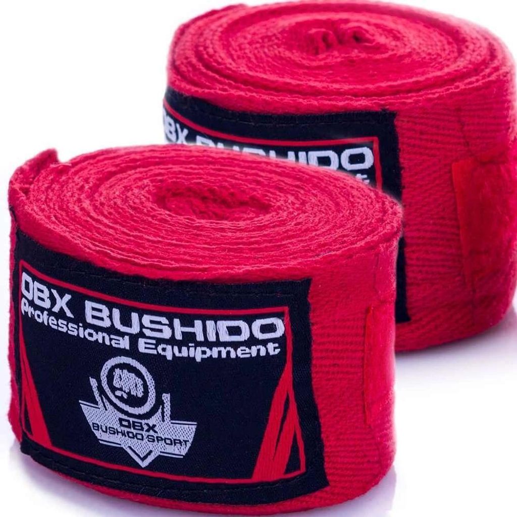 DBX Bushido Boxbandagen 4 Meter Rot Produktbild 