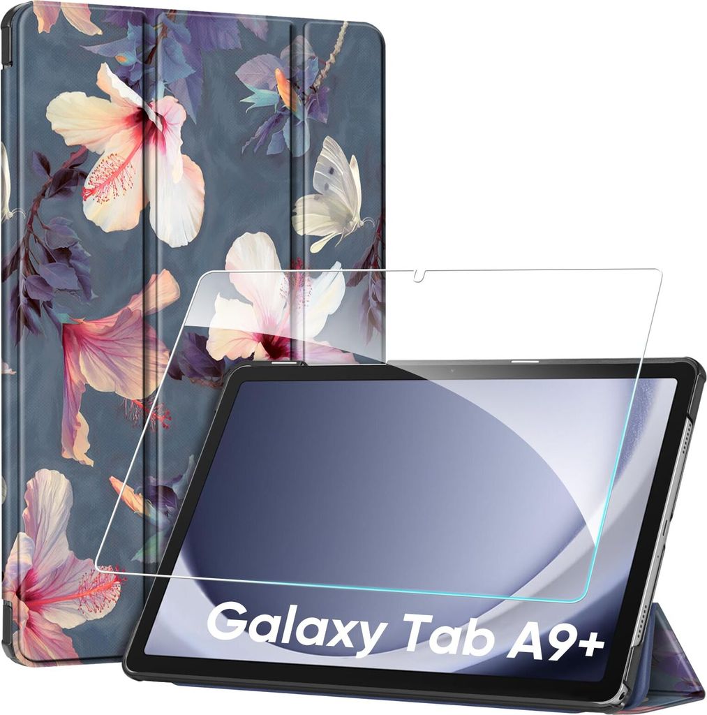 Fintie Hülle für Samsung Galaxy Tab A11+ Plus 11" 2025 / Tab A9+ Plus 11 Zoll 2023 mit Schutzfolie - Ultradünne Kunstleder Schutzhülle Cover, H...